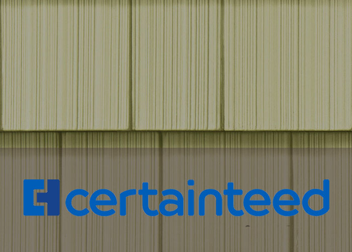 Material color design in brand certainteed SIDING