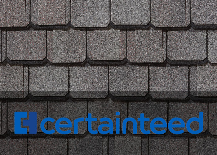 Roofing Material Design in brand certainteed in colonial slate color